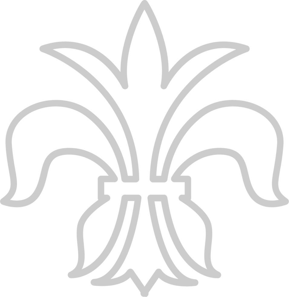 Fleur de lis outline vector