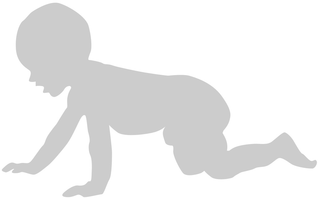 Baby Crawling vector