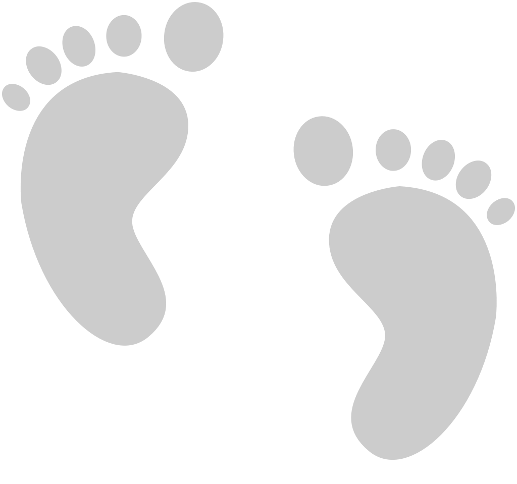 Baby Shower footprints vector