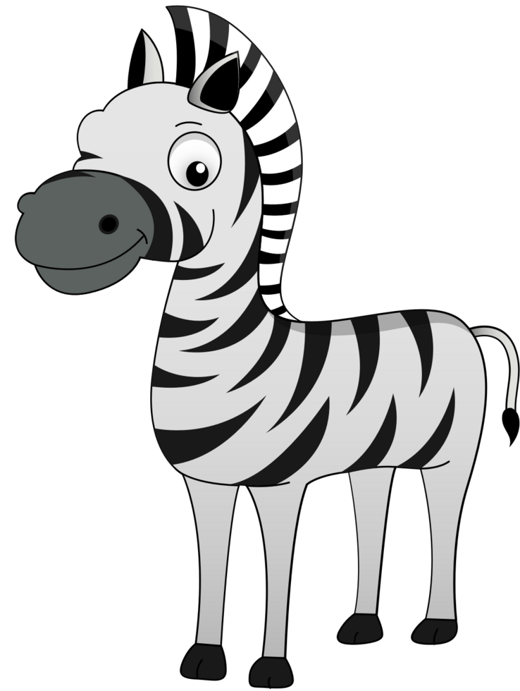 Cartoon Zebra vector