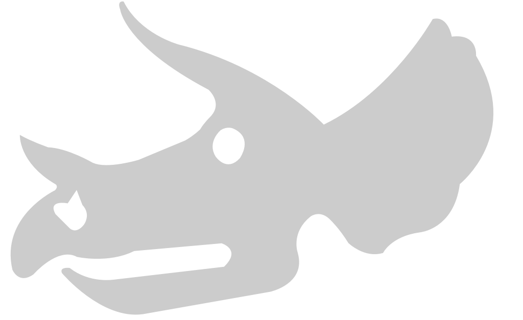 Dinosaurs skull vector