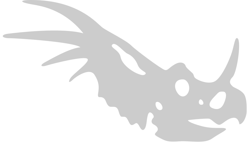 cráneo de dinosaurios vector