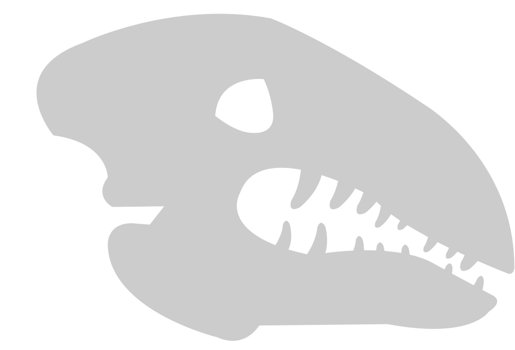 Dinosaurs skull vector