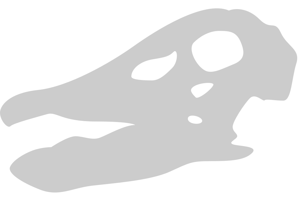 Dinosaurs skull vector