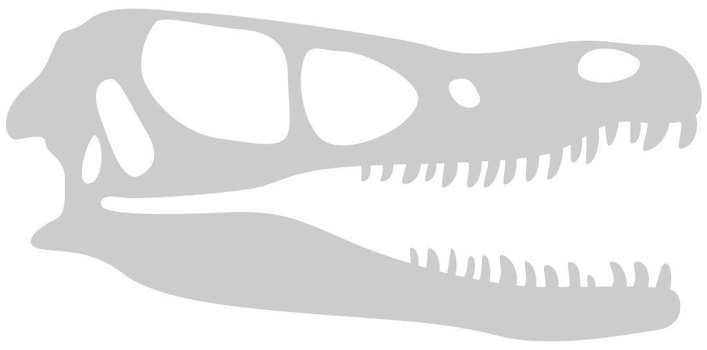 cráneo de dinosaurios vector