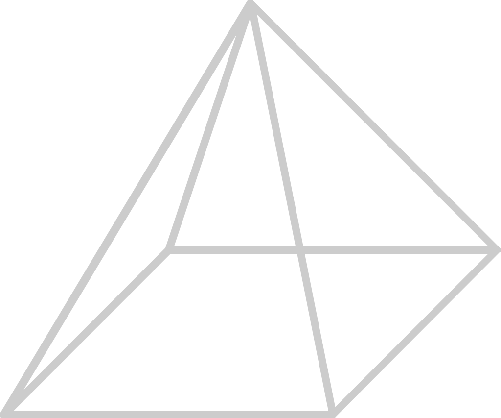 Geometric pyramid vector