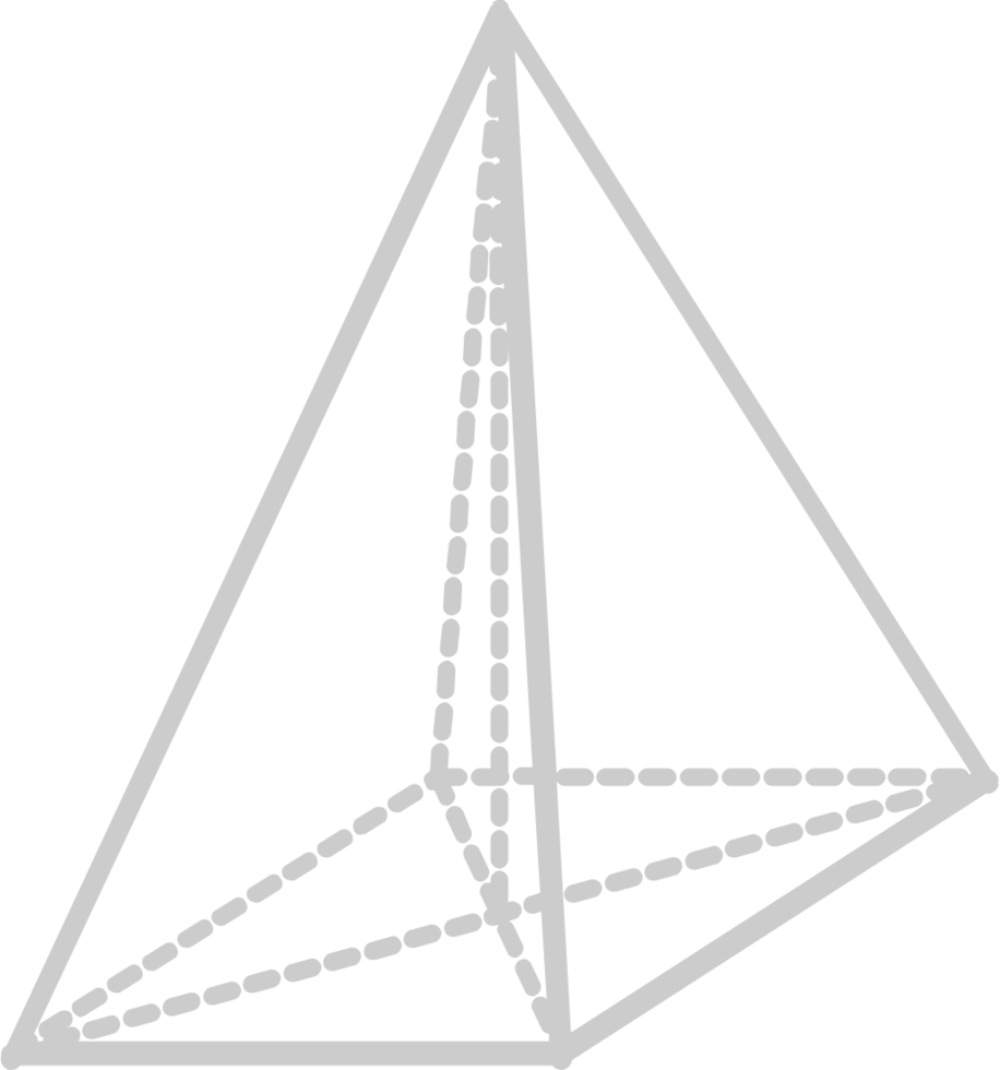 Geometric pyramid vector