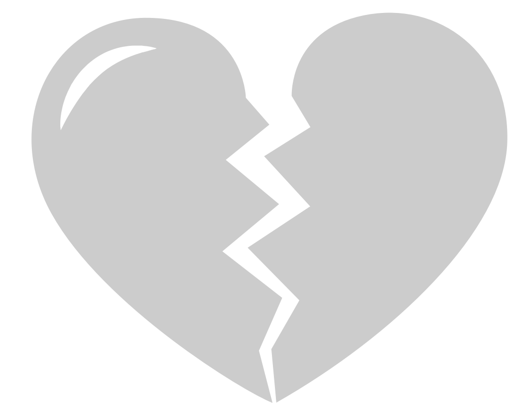 Heart broken vector