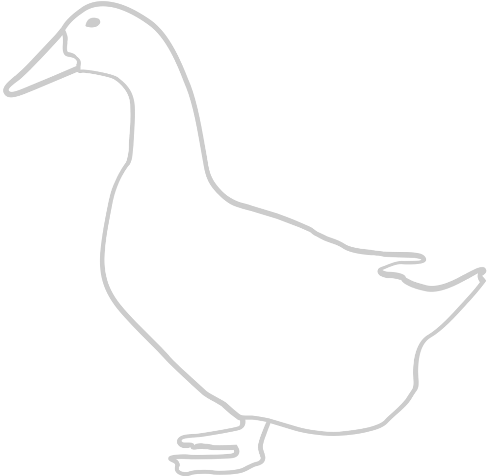 Duck outline vector