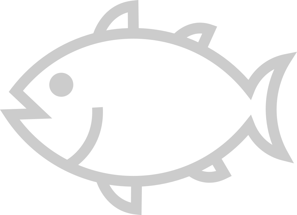 Fish outline vector