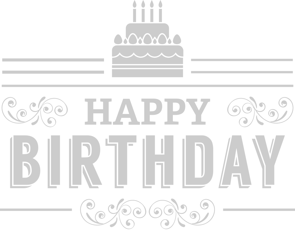 Birthday Text vector
