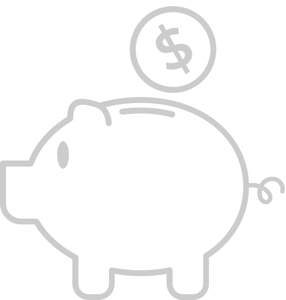 Money piggy bank vector