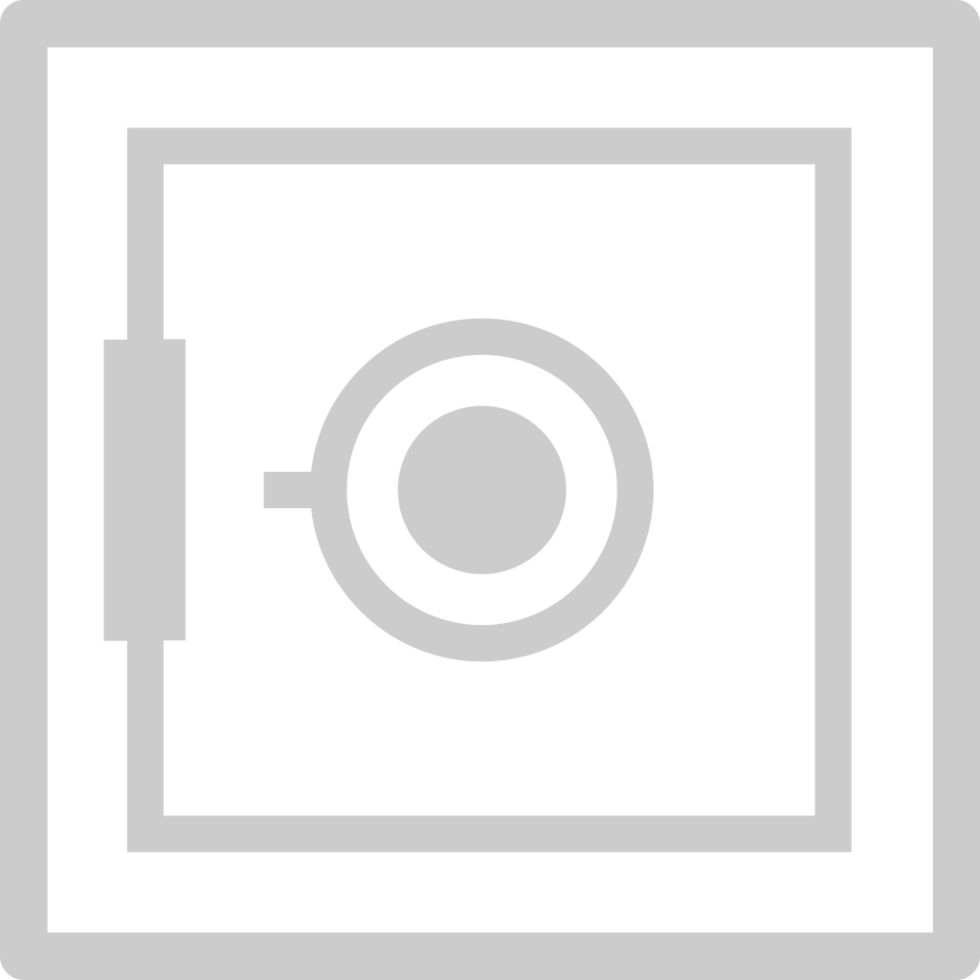 Money safety box vector