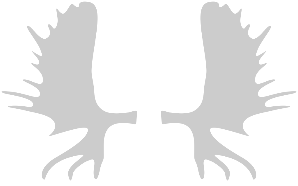 Moose horns vector