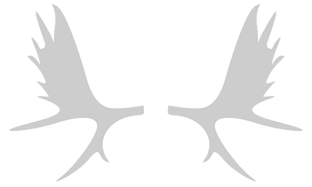 Moose horns vector