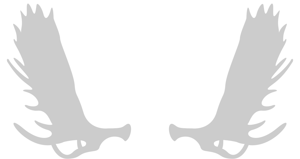 Moose horns vector