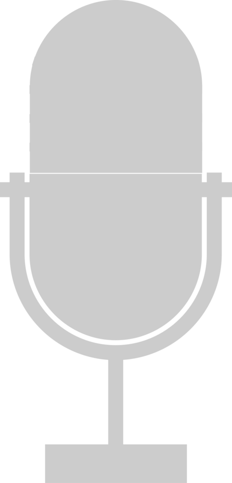 Music microphone vector