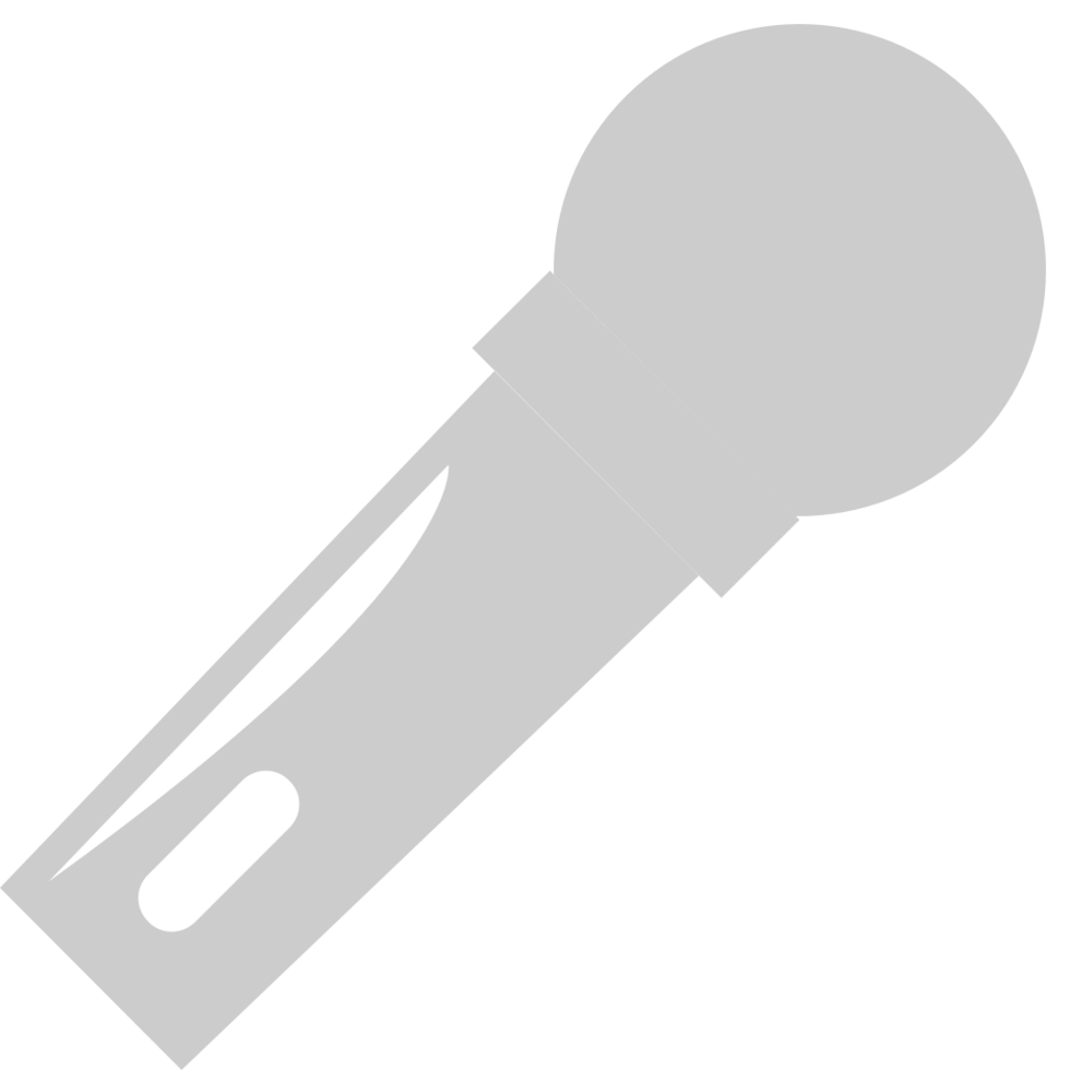 Music microphone vector