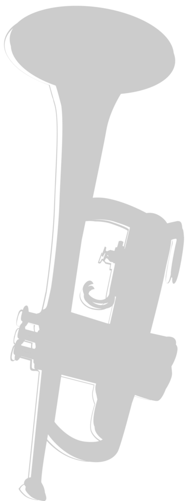 Music trumpet vector