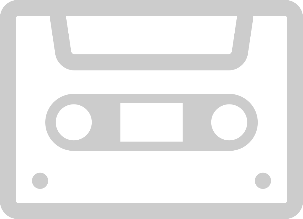 Music cassette vector