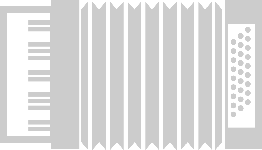 Music accordion vector