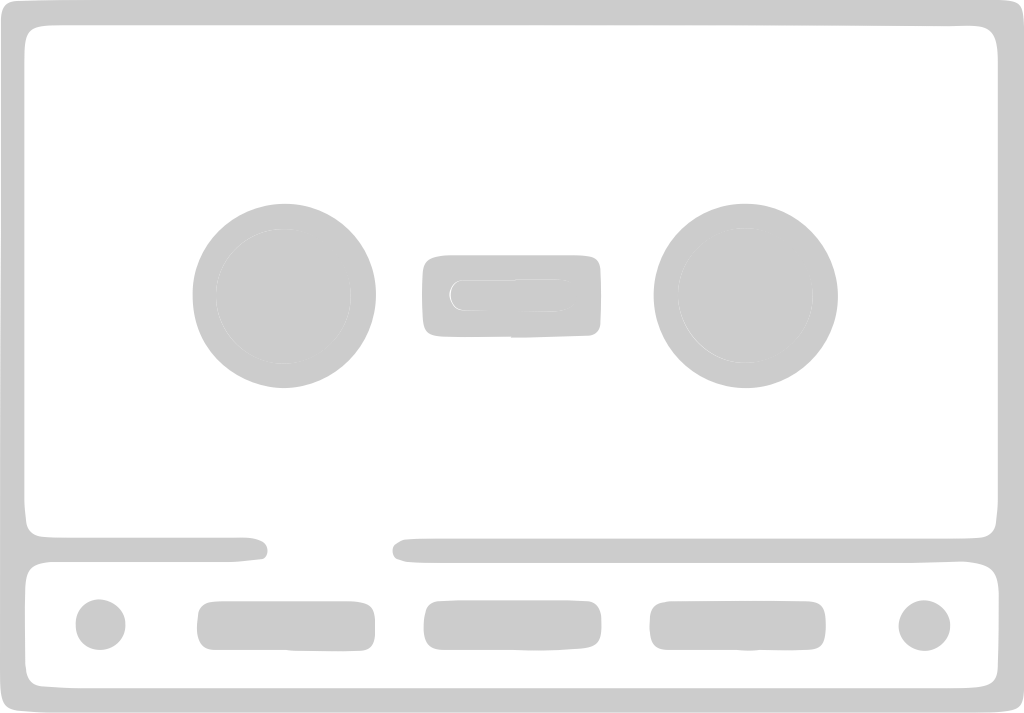 Music cassette vector