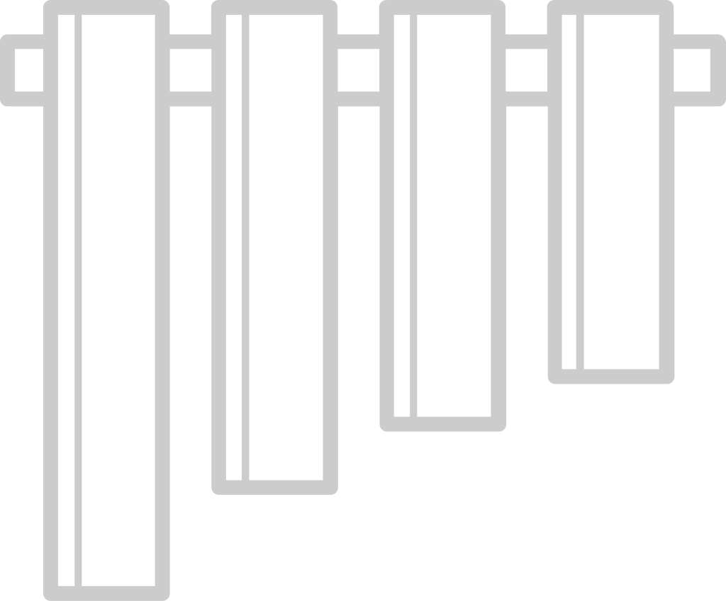 Music chimes vector