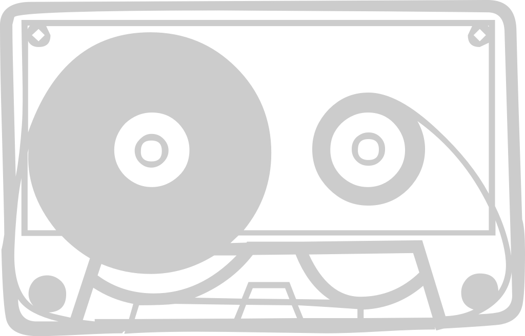 Music cassette vector