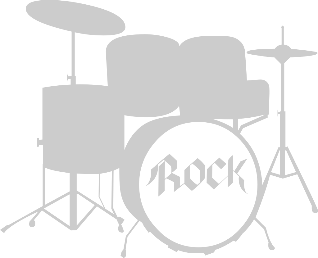 Music drum set vector