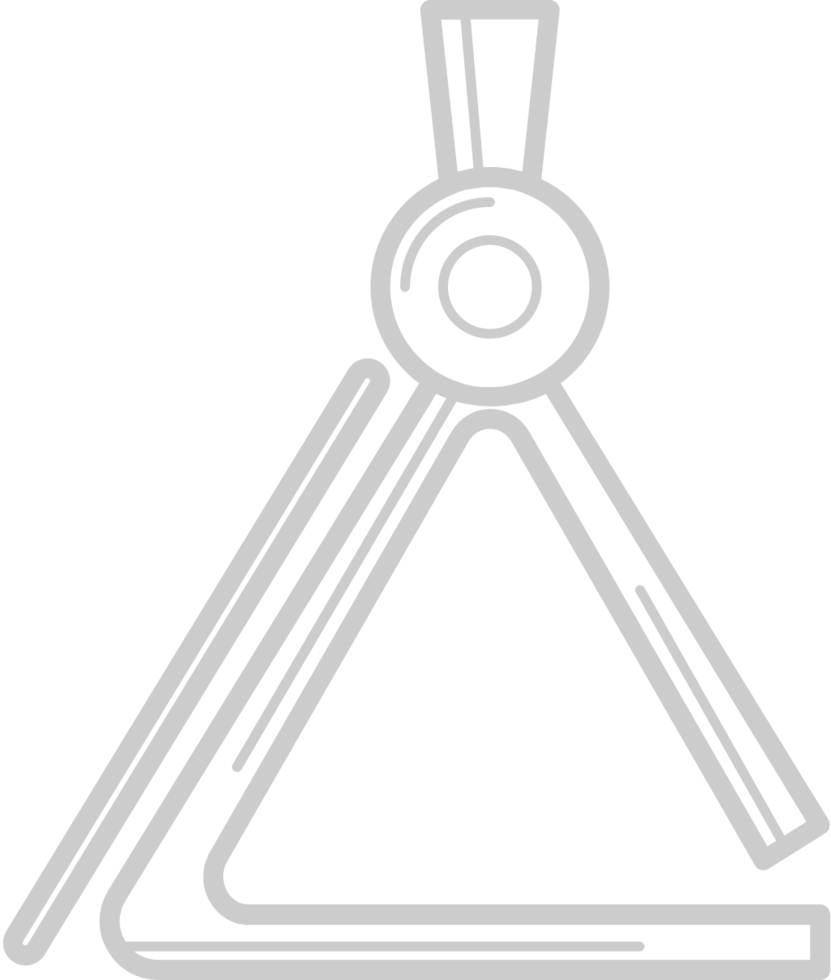 Music triangle vector