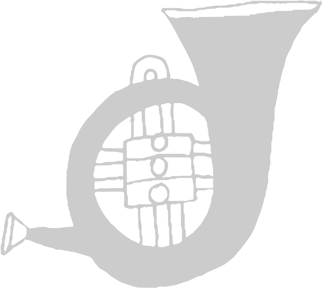 Music french horn vector