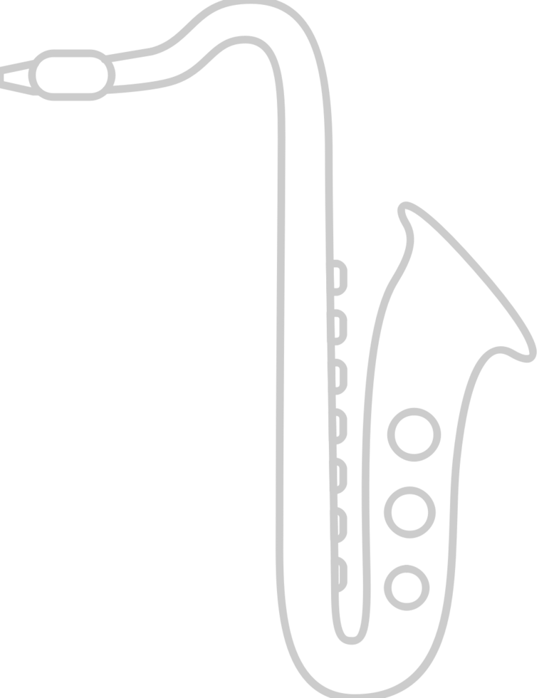Music saxophone vector