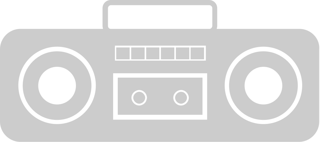 Music cassette player vector