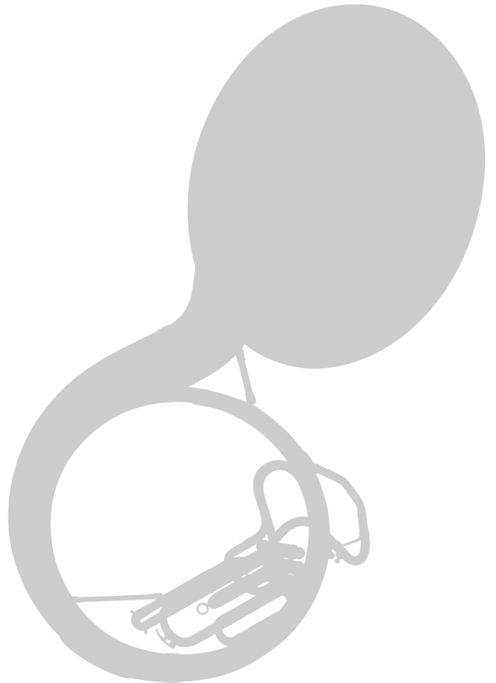 Music brass instrument vector