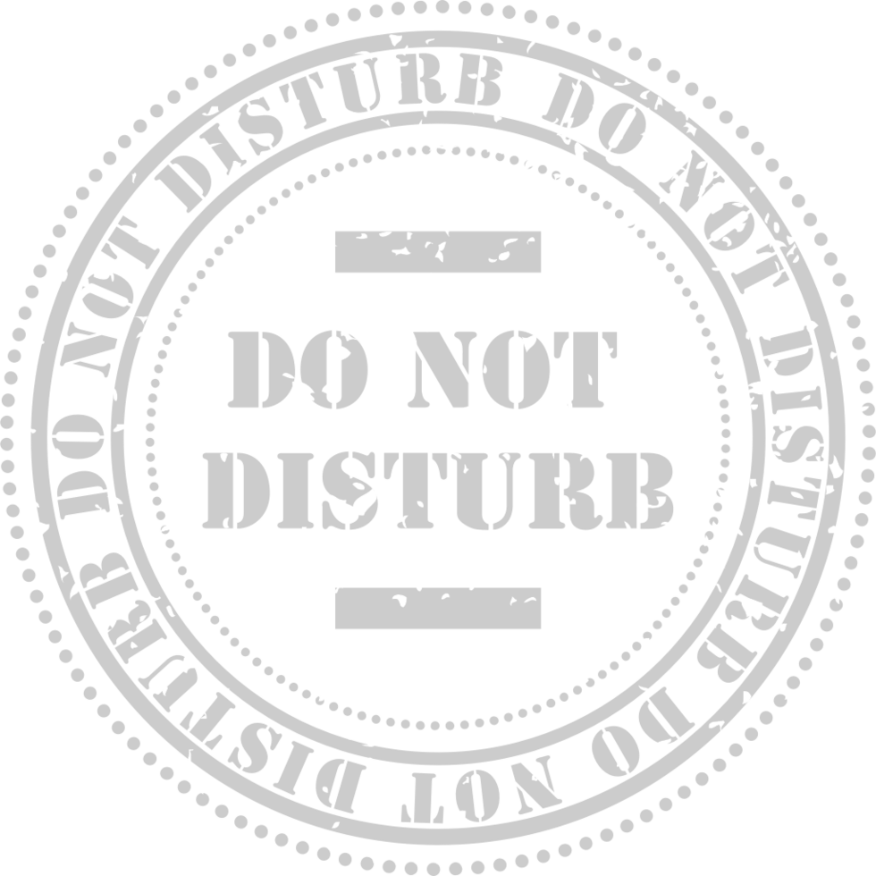 No Do not disturb vector