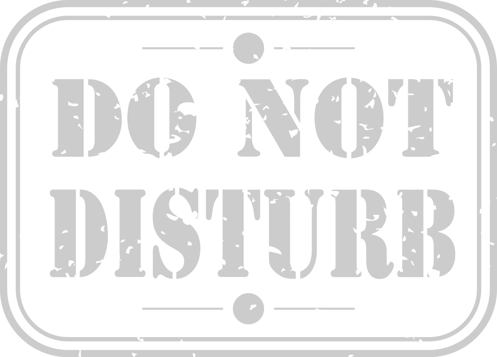 No Do not disturb vector
