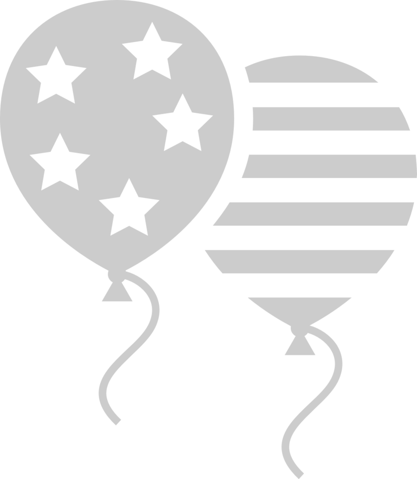 Stars and Stripes Balloons vector