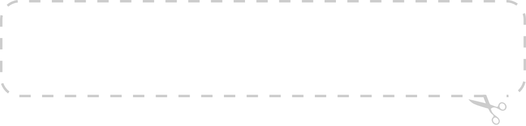 Rectangle coupon border vector