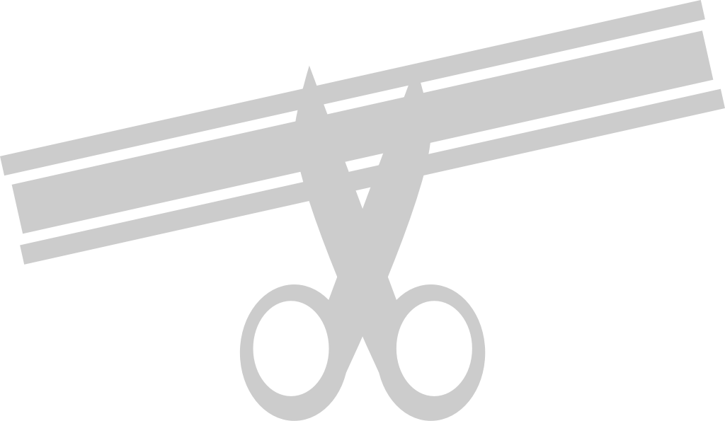 Ribbon cutting vector