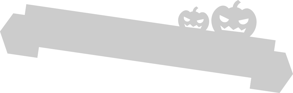 Ribbon halloween vector
