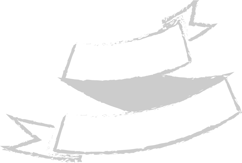 Ribbon banner brush outline vector