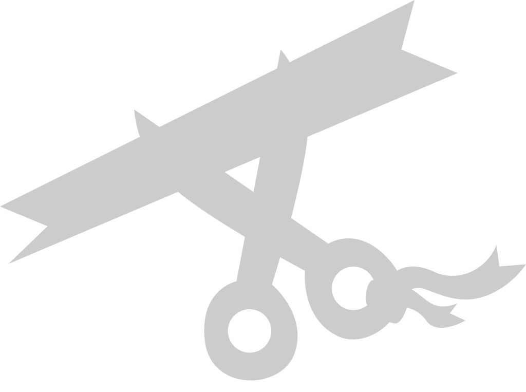 Ribbon cutting vector