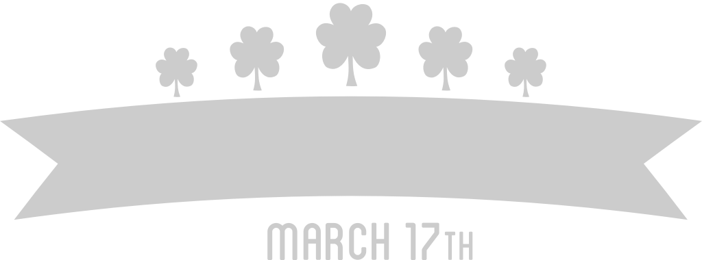 Shamrock St Patrick's Day banner vector