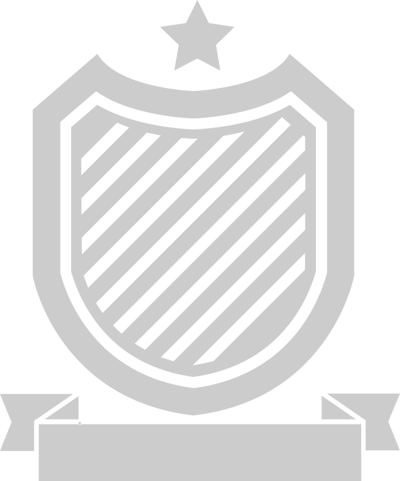 Shield with star vector