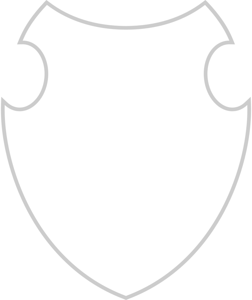 Shield outline vector