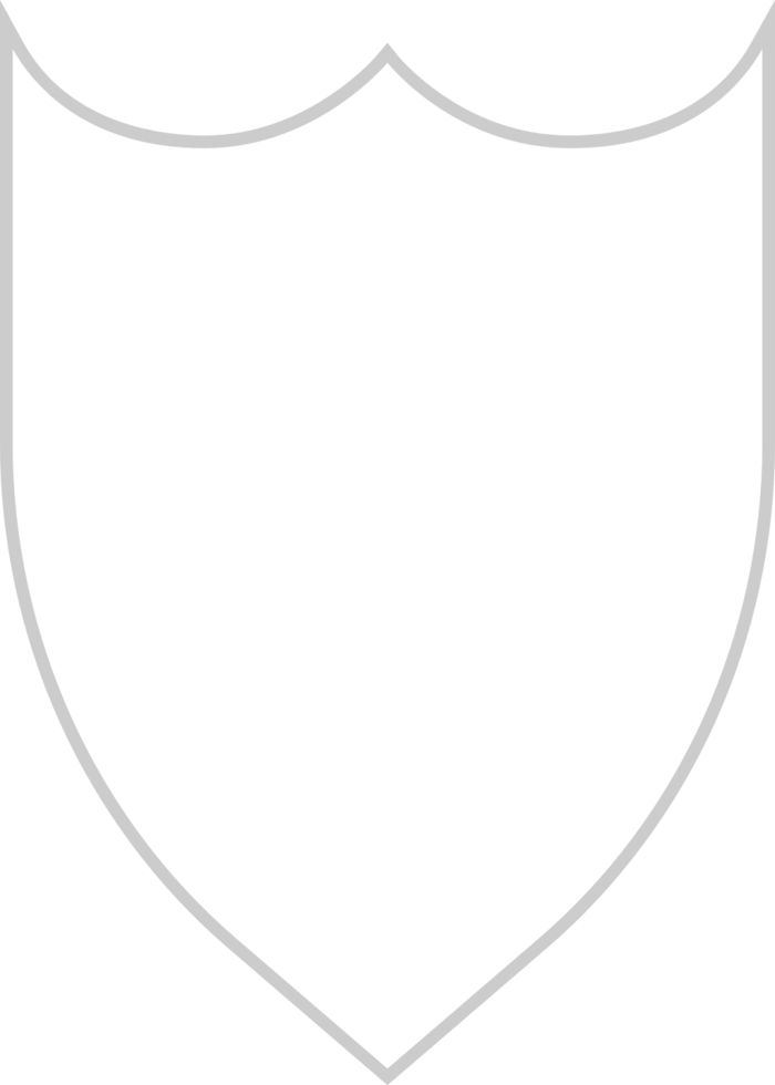Shield outline vector