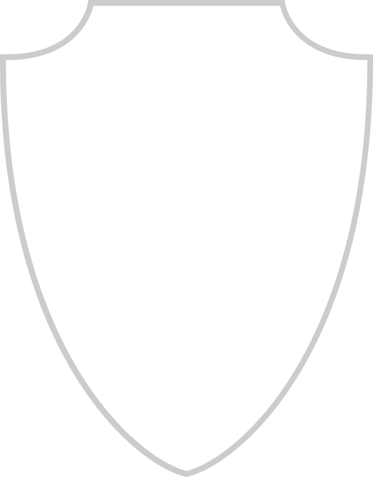 Shield outline vector
