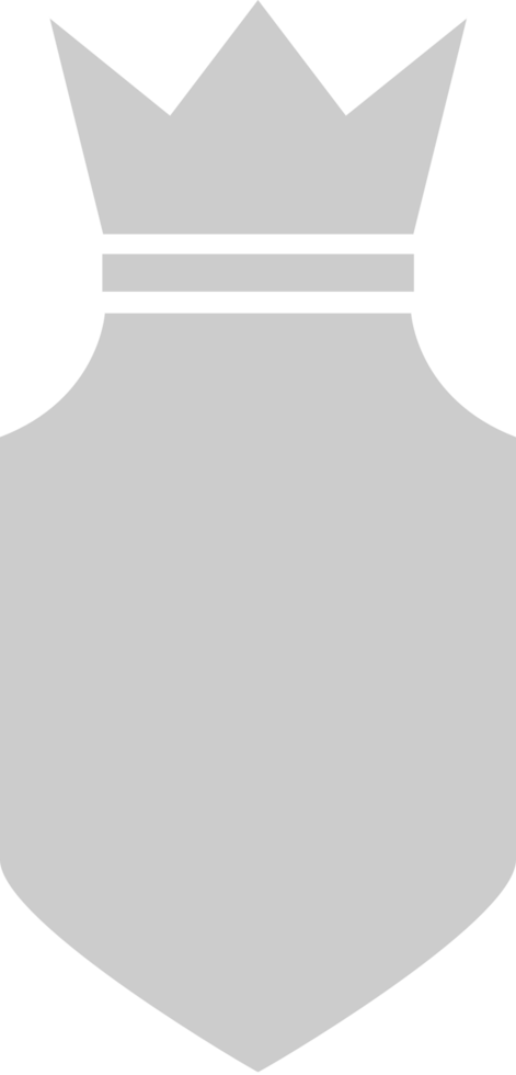 Shield crown vector