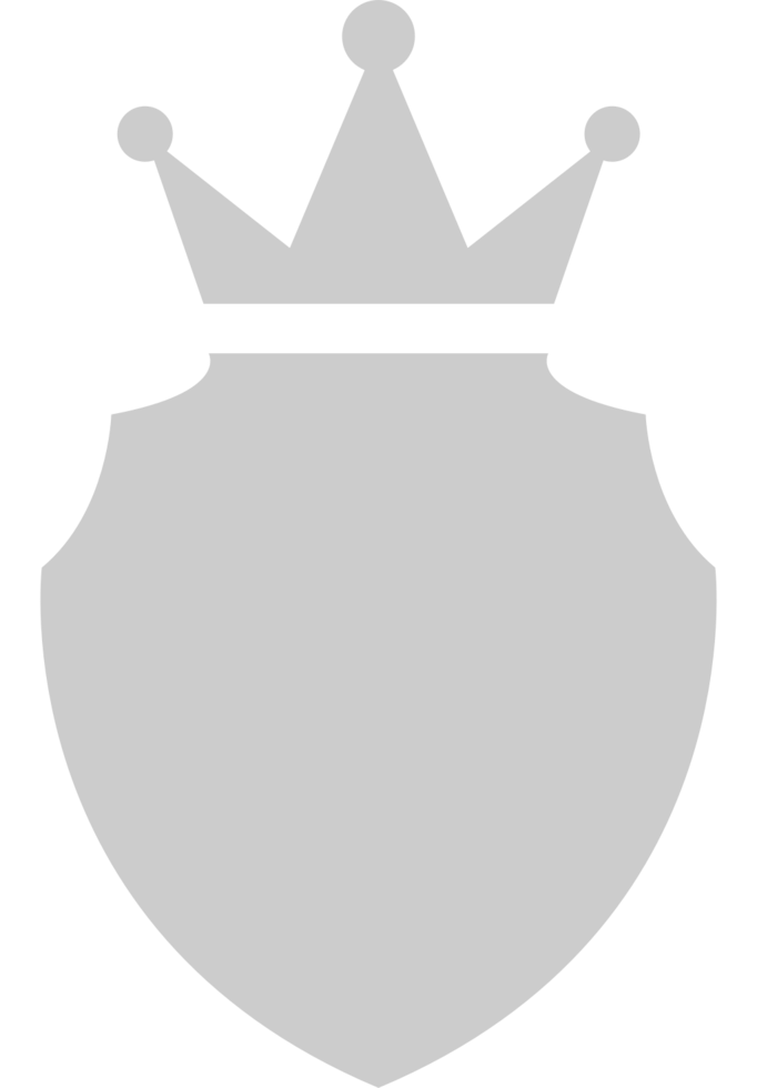 Shield crown vector