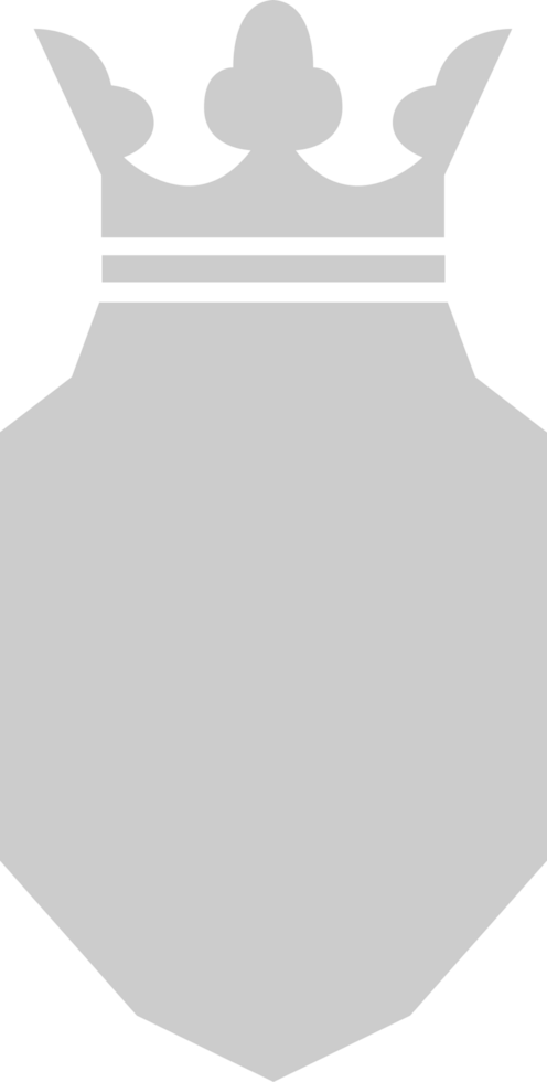 Shield crown vector